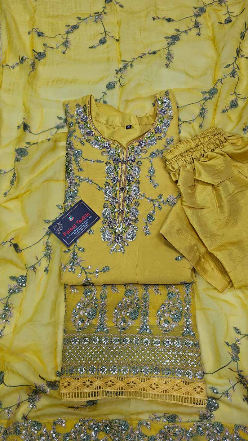 Pakistani readymade set three piece 7801A