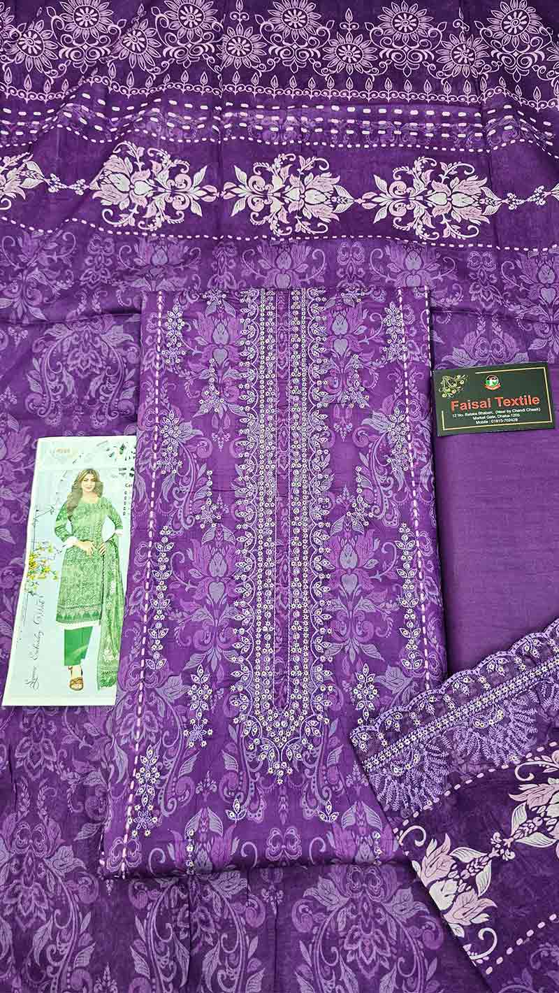 Riwayat party wear three piece 2025 -5231A