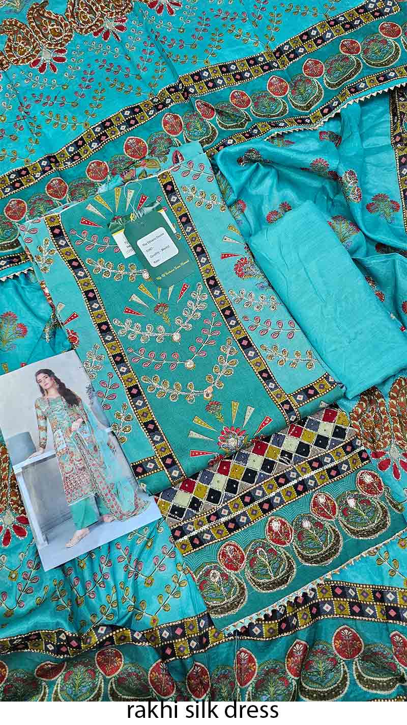 Rakhi silk comfortable three piece 5538C