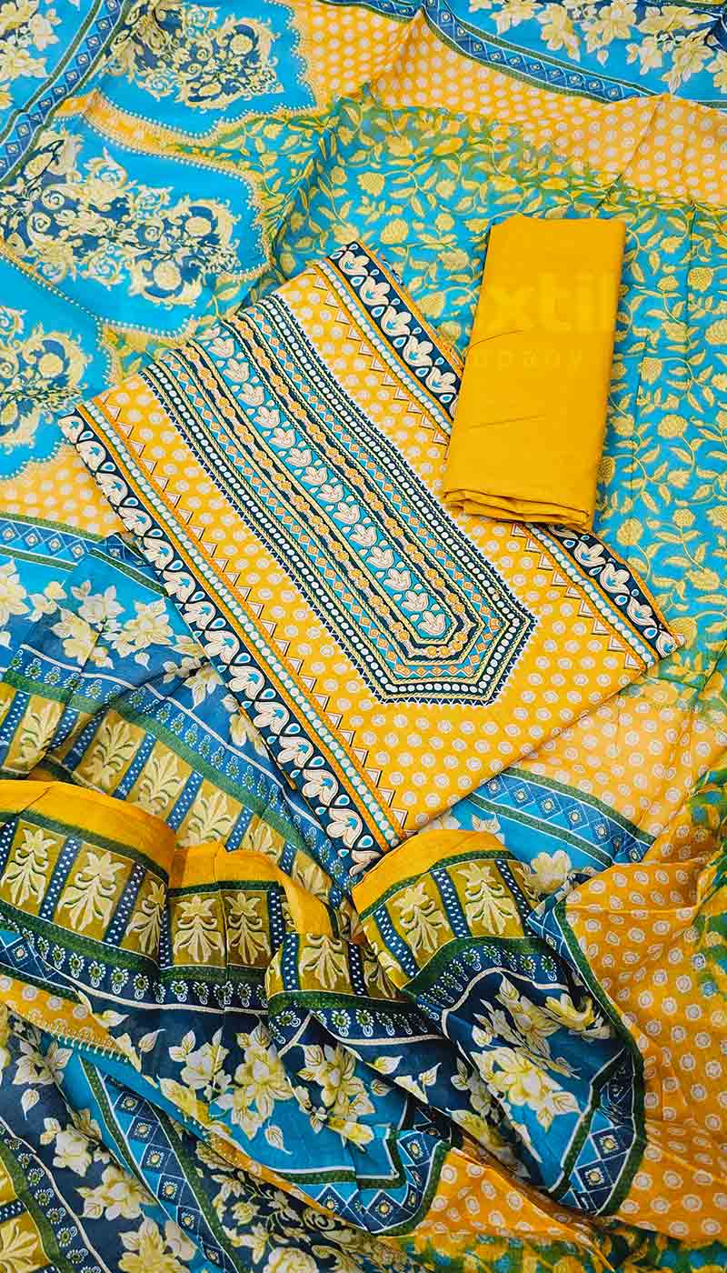 joypuri cotton three piece 149V