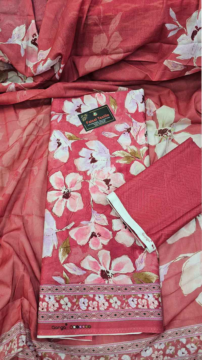 Unstiched ganga suits 7893A