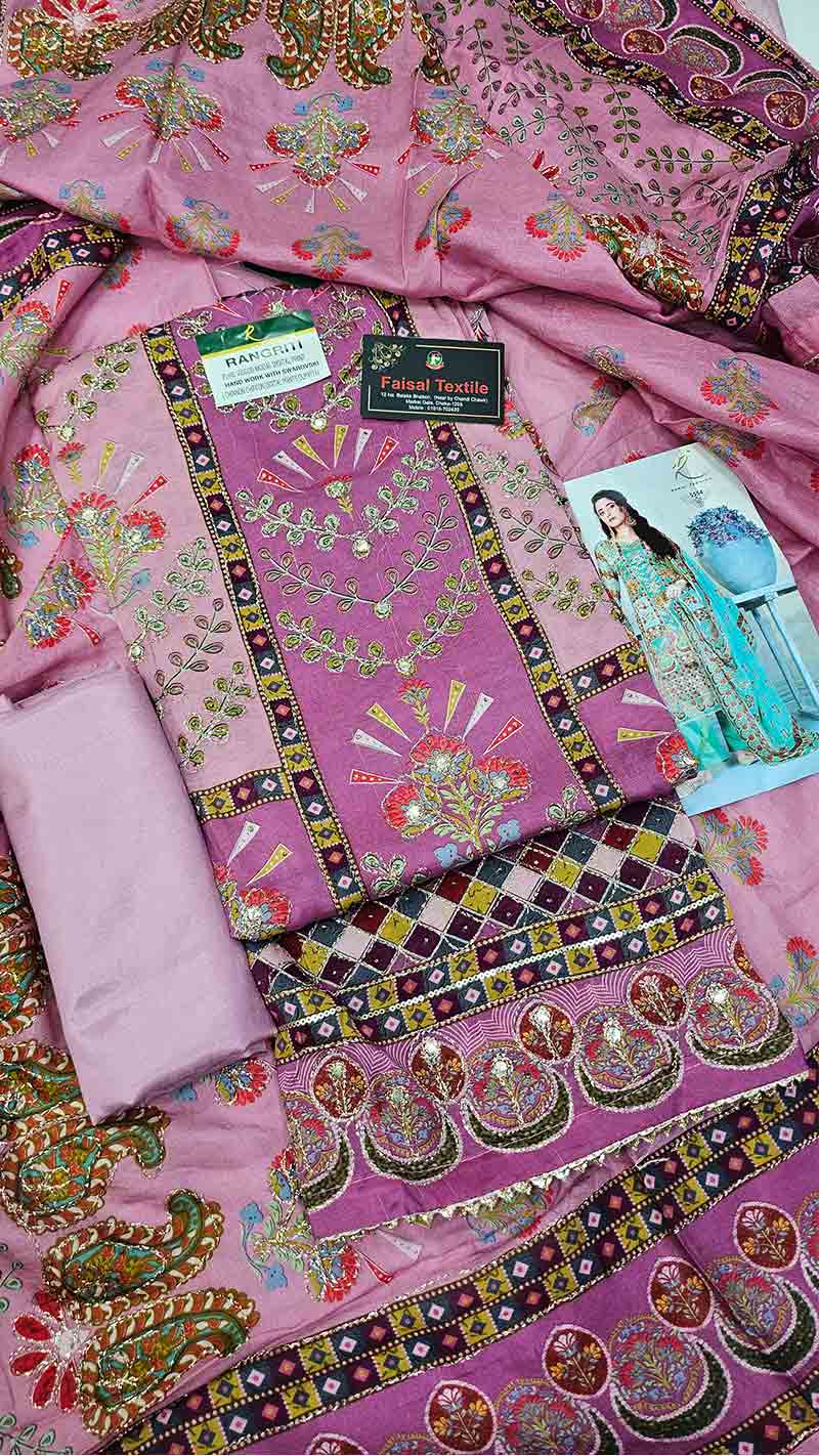 Rakhi silk comfortable three piece 5538A