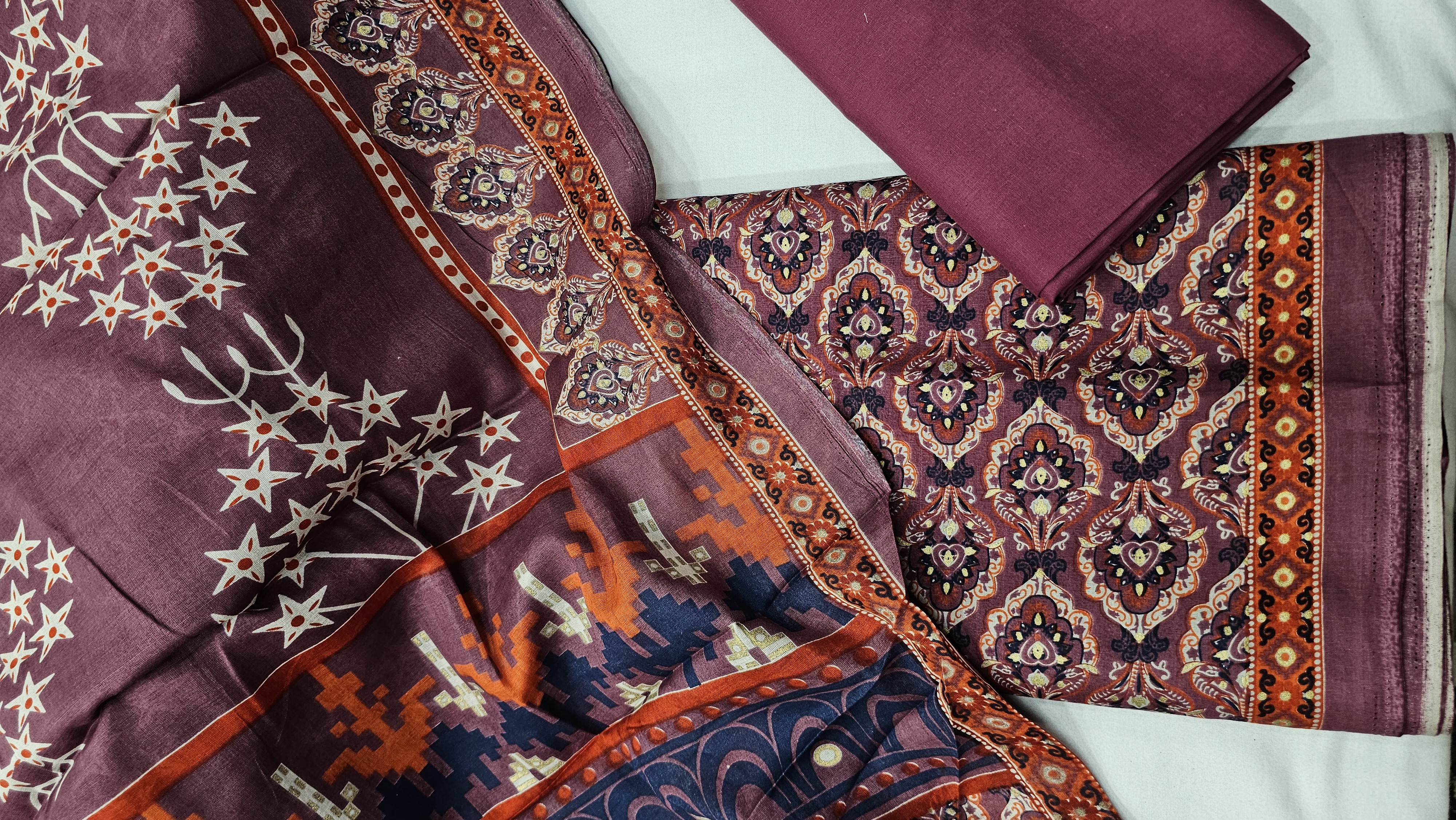 unstitched joypuri three piece 147C