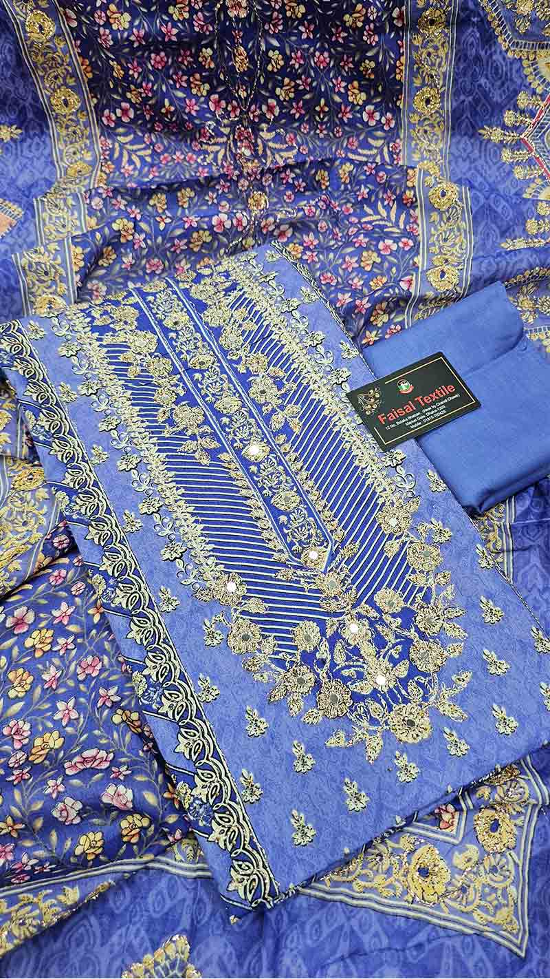 Eid new cotton party 3pis 6001A