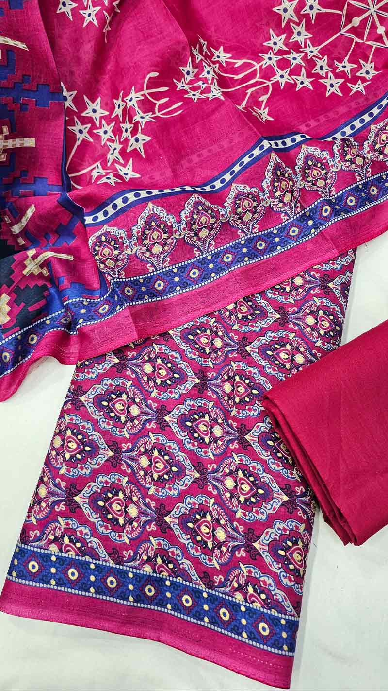 unstitched joypuri three piece 147A