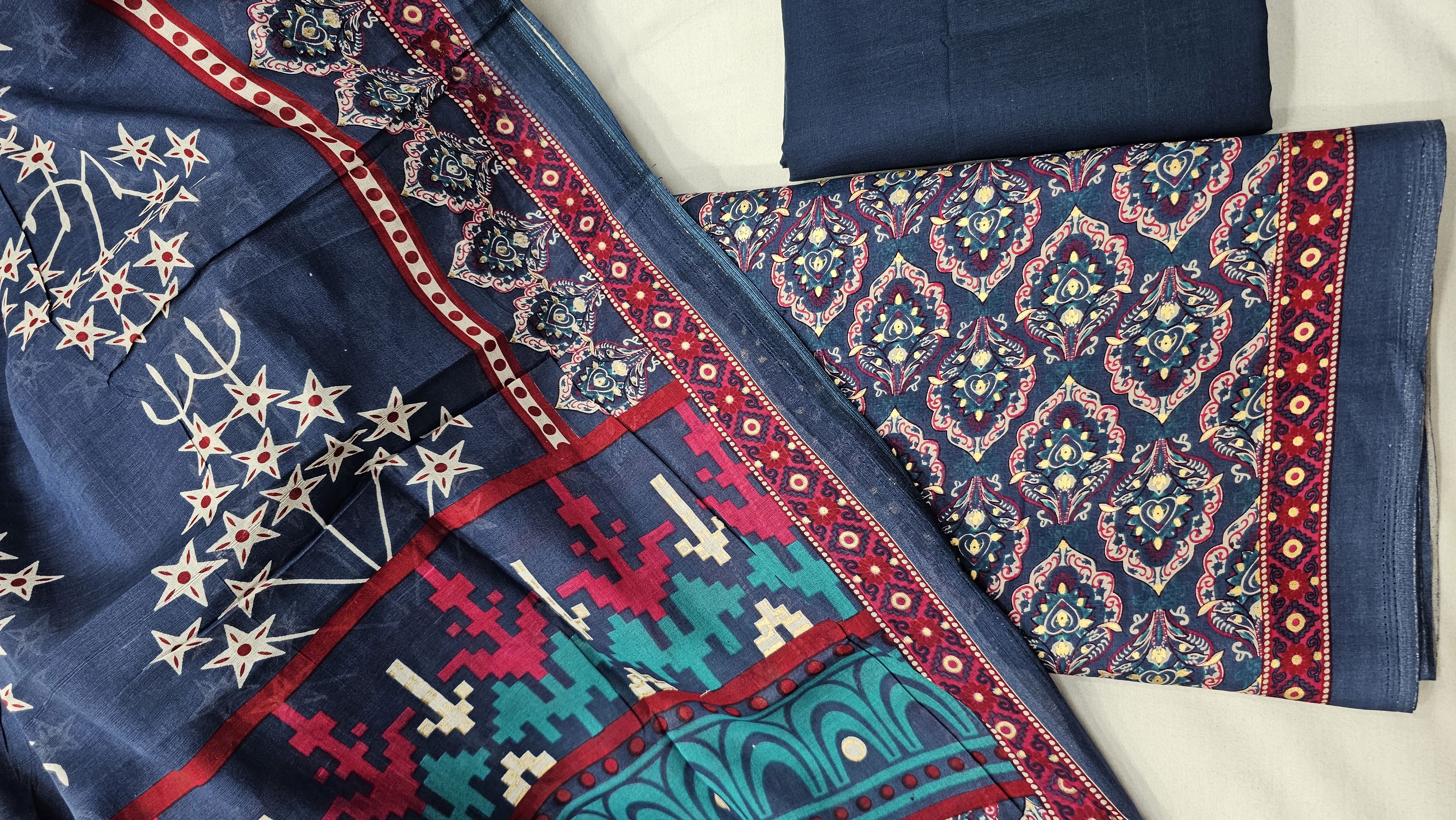 unstitched joypuri three piece 147D