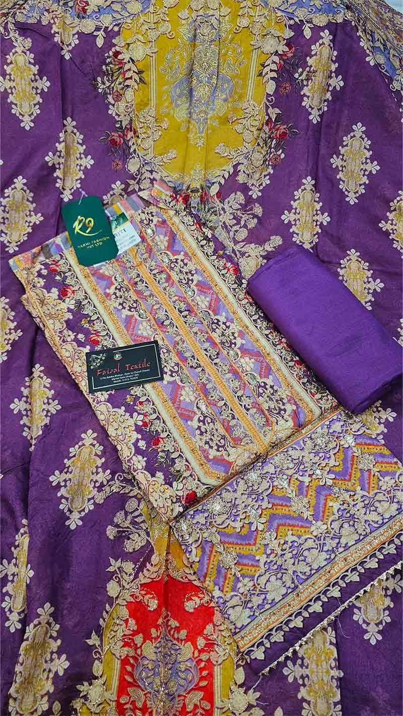 Rakhi silk comfortable three piece 6003-C