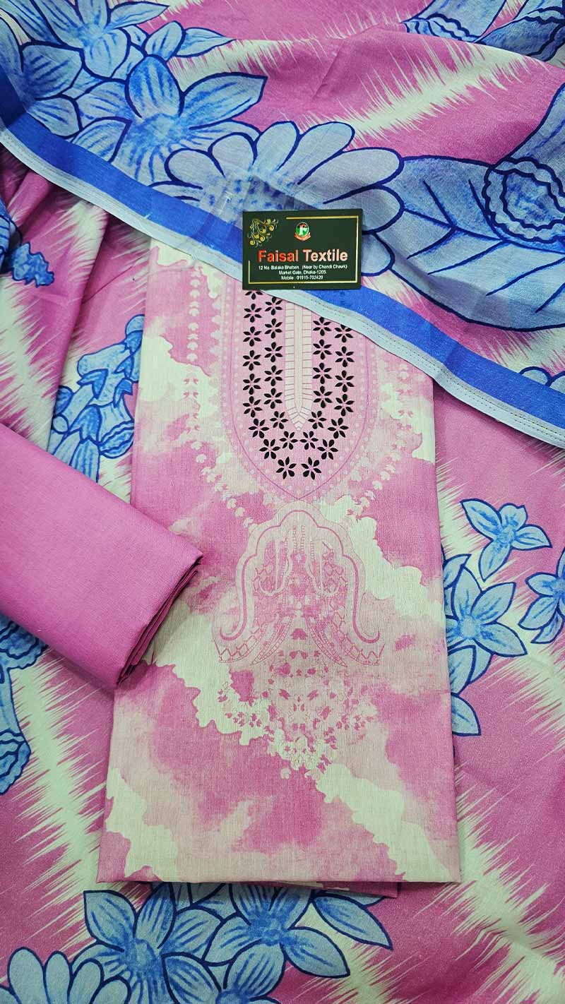 3-PC Unstitched Printed Lawn Collection 5968A