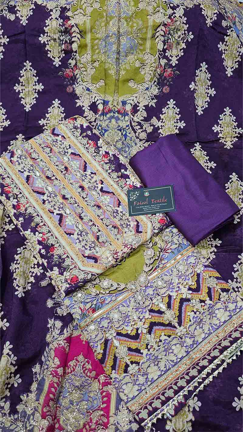 Rakhi silk comfortable three piece 6003-A