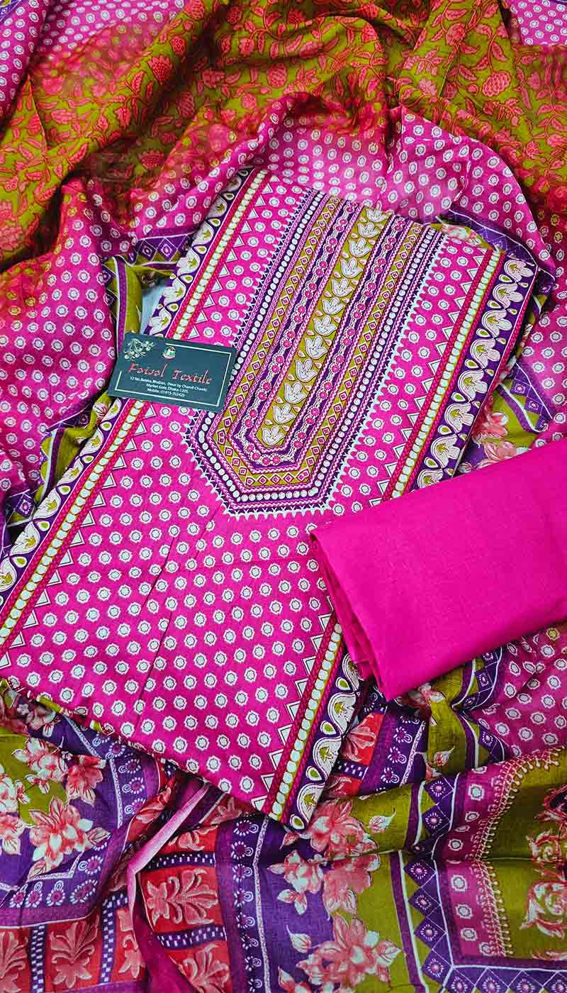 joypuri cotton three piece 149C